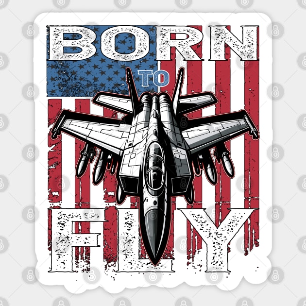 Born To Fly Sticker by maknatess